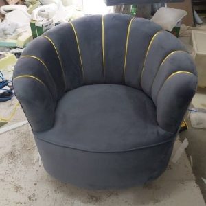 Single Grey Living Room Chair